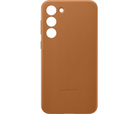 SAMSUNG Leather Case do Samsung S23+ Kamelowy - 1109983 - zdjęcie 2